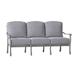 Woodard Casa 77.75" Wide Patio Sofa Metal/Sunbrella® Fabric Included in Gray | 35.25 H x 77.75 W x 35.5 D in | Wayfair 3Y0420-72-54A