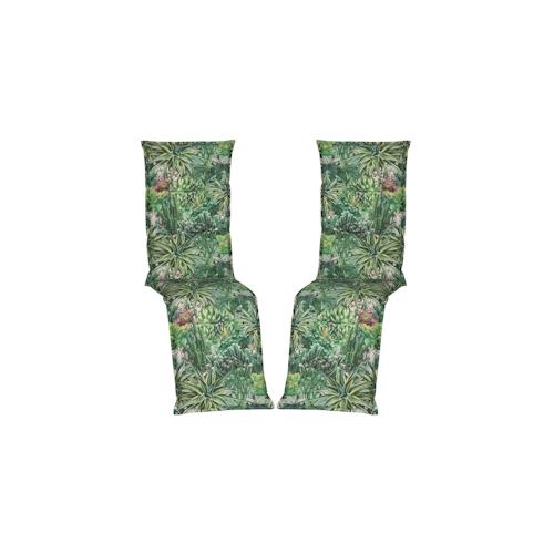 Relaxliegenauflagen Piemont – Polsterauflage mit Halteband & Bindebändern Größe:2x Relaxliegenauflage,Dessin:Kaktuslandschaft BE911