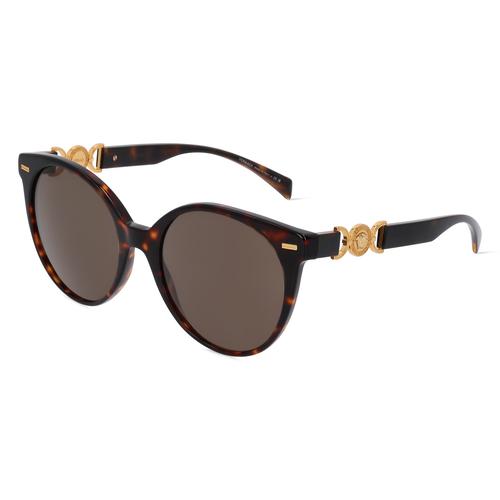 Versace VE4442 Damen-Sonnenbrille Vollrand Butterfly Acetat-Gestell, braun