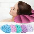 DEELLEEO Bath Pillows for Tub Flower Shaped Inflatable Spa Bathtub Pillow Cushion Rest with Suction Cups Head Neck Support Washable Quick Dry