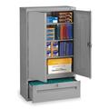 TENNSCO DWR6618MGY 36" W 1 Drawer Lateral File Drawer Cabinet, Medium Gray,