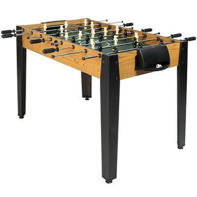 Gymax 48'' Competition Sized Wooden Soccer Foosball Table Home - 48'' x 24'' x 31''