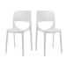 Bella Set of 4 Stackable Side Chair-White