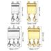 Layering Necklace Clasps, 4Pcs Multiple Magnetic Necklace Separator(Gold/Silver) - Gold/Silver