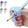 4 Pieces Pencil Grips Trainer for Both Left-Handed and Right-Handed Kids Handwriting Aid Correction Tool for Preschool Homeschool Kindergarten Classroom