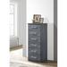 Glory Furniture Boston Lingerie Chest in Gray