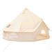 BENTISM 4-Season 5-8 People Large Waterproof Cotton Canvas Bell Tent With Stove for Camping Parties(4M Dia)