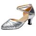 Sandals Women Sandals for Women Dressy Womens Flats Sandals Sandals Women Dressy Summer 2023 Women s Ballroom Tango Latin Dancing Shoes Sequins Shoes Social Dance Shoe