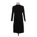 MNG Suit Casual Dress Mock 3/4 sleeves: Black Print Dresses - Women's Size 4