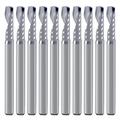 1/8 inch Shank Single Flute (O Flute) Up Cut Spiral Router Bits End Mill Cutter 5/64 inch Cutting Diameter 15/32 inch Cutting Length 1-1/2 OVL for Acrylic PVC MDF Plastic