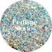 Glitter Heart Co. - High Quality Polyester Glitter - 1oz Bag - Bedtime Stories - Blue Opal Silver Mix