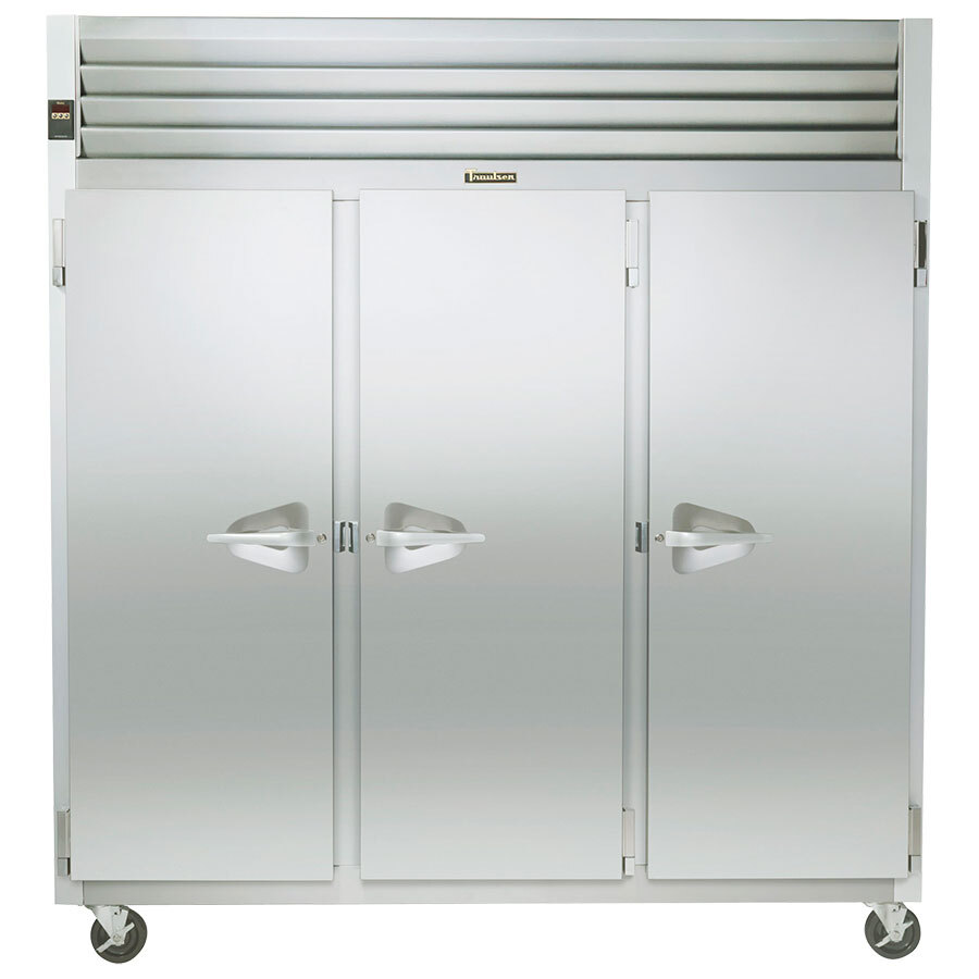 Traulsen G31310 77" G Series Solid Door Reach in Freezer with Left / Right / Right Hinged Doors