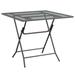 vidaXL Patio Table Expanded Metal Mesh 31.5 x31.5 x28.3 /23.6 x23.6 x28.3