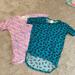 Lularoe Shirts & Tops | Bundle Lularoe High Low Tshirts | Color: Blue/Pink | Size: 8g