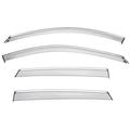 Wellvisors Side Window Visors Wind Deflectors Rain Guard With Chrome Trim for 2017 2018 2019 2020 2021 2022 2023 2024 Mazda CX-5 3-847MZ017