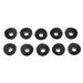 10Pcs Motorcycle Silicone Waterproof Universal Black as described