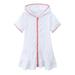 Clearance Gallickan Toddler Swimsuit Cover Up Girls Swim Cover Up Kids Swimsuit Coverup Zip-Up Beach Bathing Suit Robe Sizes 3T-11T