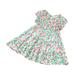 Baby Deals!Toddler Girl Clothes Clearance Toddler Girls Casual Dresses Kids Dresses Clearance Toddler Kids Baby Girls Fashion Cute Flying Sleeve Sweet Flower Print Ruffle Dress