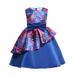 Odeerbi Tutu Formal Dress For Toddler Girls Birthday Dresses Net Yarn Flowers Print Dress Bow Ruffles Party Gown Long Dresses Purple