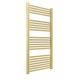 NWT Direct 500mm (w) X 1200mm (h) Straight Brushed Brass Heated Towel Rail Bathroom Ladder Radiator