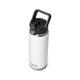 YETI Rambler 26 oz Bottle, Vacuum Insulated, Stainless Steel with Straw Cap, White