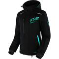 FXR Renegade FX 2-in-1 2023 Ladies Snowmobile Jacket, black-green, Size 3XL for Women