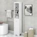 Red Barrel Studio® Canham Tall Bathroom Cabinet, Freestanding Storage Cabinet w/ Drawer & Adjustable Shelf Manufactured in Gray | Wayfair