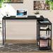 17 Stories Linchvale L-Shape Desk Wood/Metal in Black | 30.7 H x 47.2 W x 35.4 D in | Wayfair 574FA1012C3D42A08EFA5A5DA346E37E