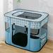 Portable Cat Playpen Foldable Rectangle Puppy Exercise Playpen Small Pet Delivery Room Pet Travel Breathable Bed Indoor Outdoor Collapsible Kennel for Small & Medium Sized Animals