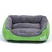 Rectangle Washable Dog Bed Warming Comfortable Square Pet Bed Simple Design Style Durable Dog Crate Bed for Medium Large Dogs