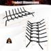 25/31 inch Fireplace Log Grate Heavy Duty Steel Firewood Burning Rack