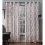 ATI Home Kochi Light Filtering Linen Blend Grommet Top Curtain Panel Pair