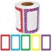 150pcs Name Tag Stickers Handwrite Plain Labels Adhesive Tags Assorted Border Colors Personalized Name Labels for School Home Office Supplies