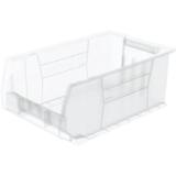 30281 Super-Size Akrobin Heavy Duty Stackable Storage Bin Plastic Container (20-Inch L X 12-Inch W X 8-Inch H) Clear (3-Pack)