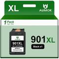 901XL Ink Cartridge 901 XL Black Ink Cartridge for HP 901XL Black ink for HP Officejet 4500 J4500 J4524 J4540 J4550 J4580 J4624 J4640 J4660 J4680 J4680C Printer (1 Black)