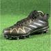 Adidas Shoes | Adidas Freak Spark Md Football Cleats Shoes Black Gy0188 Men's Size 8 New | Color: Black/Silver | Size: 8