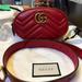 Gucci Bags | Auth. Gucci Red Marmont Beltbag Small Size 85-90 | Color: Red | Size: Os