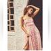 Free People Dresses | Free People Dorothy Gayle Plaid Tie Shoulder Smocked Maxi Dress | Color: Pink/White | Size: Xs