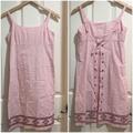 American Eagle Outfitters Dresses | Aeo Pink Summer Dress Embroidered Boho Tribal American Eagle Outfitters Size 0 | Color: Pink | Size: 0