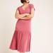 Anthropologie Dresses | New Anthropologie Erika V-Neck Midi Dress | Color: Pink/Red | Size: Various