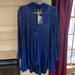 Free People Dresses | Free People Royal Blue Navy Lace Dress Sz M | Color: Blue | Size: M