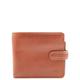 House of Luggage Real Leather Button Designer Wallet for Mens Gents Boys Coins Notes RFID Photo ID HLG4422 Tan