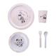 Disney Baby 5 Piece Melamine Feeding Set Cup Bowl Plate Cutlery - Minnie Mouse 1235