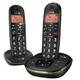 Doro PhoneEasy 105wr Duo DECT telephone Black Caller ID