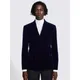 Moss Slim Fit Velvet Suit Jacket, Blue