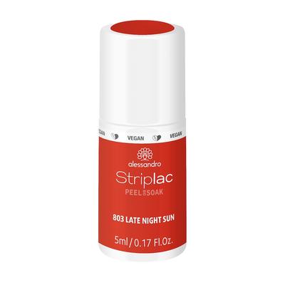 Alessandro Striplac Nail Polish UV-Nagellack Nr. 48803 - Late Night Sun 5 ml Dunkelrot Image