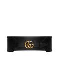 Gucci Leather Gg Marmont Wide Belt