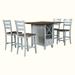 August Grove® Annelynn 4 - Person Counter Height Drop Leaf Dining Set Wood in Gray | 35.4 H in | Wayfair B8328F564C484C2B956ED1CFE3009345