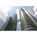 Ebern Designs Petronas Twin Towers by Sergeleguevacques - Wrapped Canvas Photograph Canvas in Gray | 20 H x 30 W x 1.25 D in | Wayfair