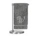 Red Barrel Studio® Monogrammed Bath Towels -Set of 1 -Script Letter Turkish Cotton in Gray/Blue | 27 W in | Wayfair